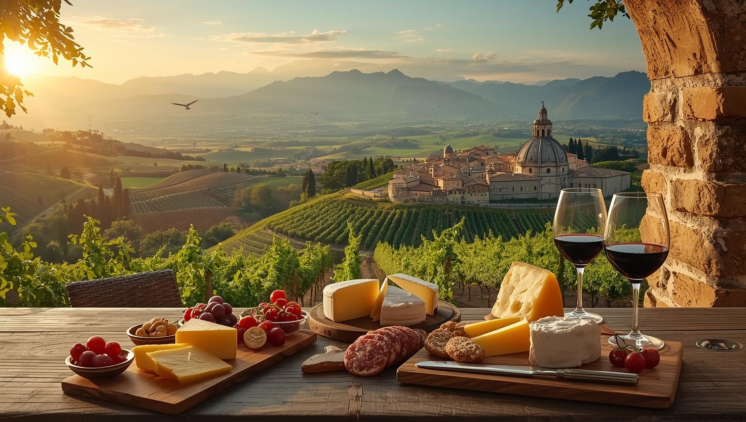 Roma a Assis com degustação de vinho na Úmbria