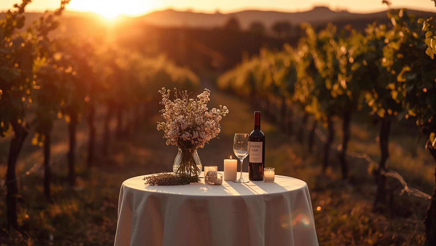 Jantar Romântico em Vinicola na Toscana