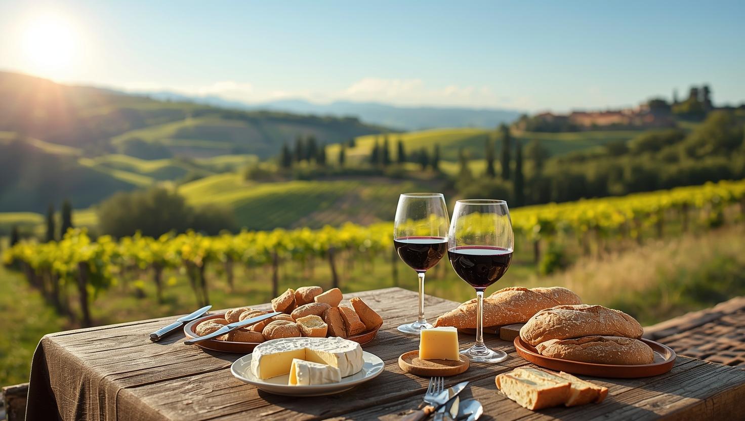 Roma-Florença com degustação em Vinícola